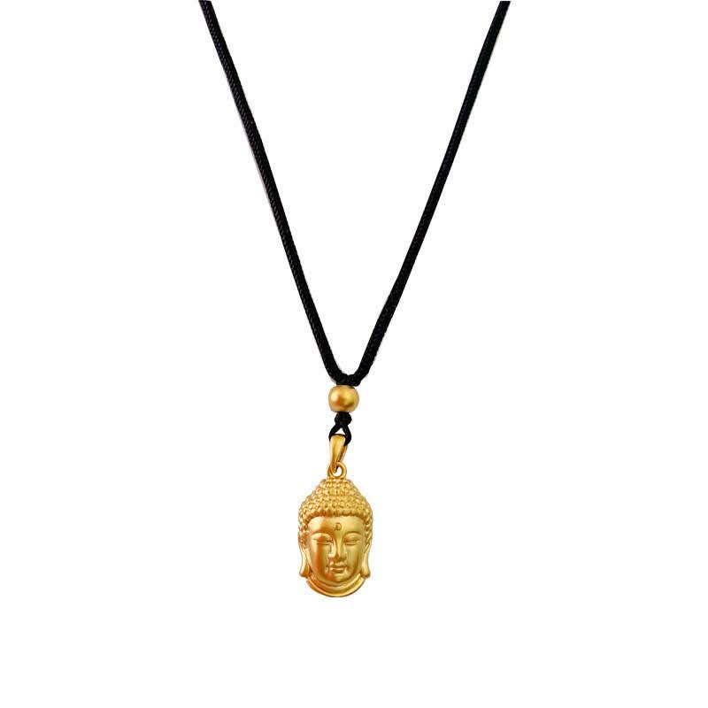 Nimara Ritual Gold Buddha Copper Wealth Necklace Pendant