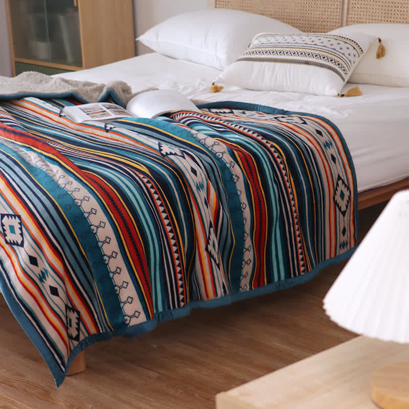 Nimara Ritual Geometric Warm Soft Bed Throw Blanket