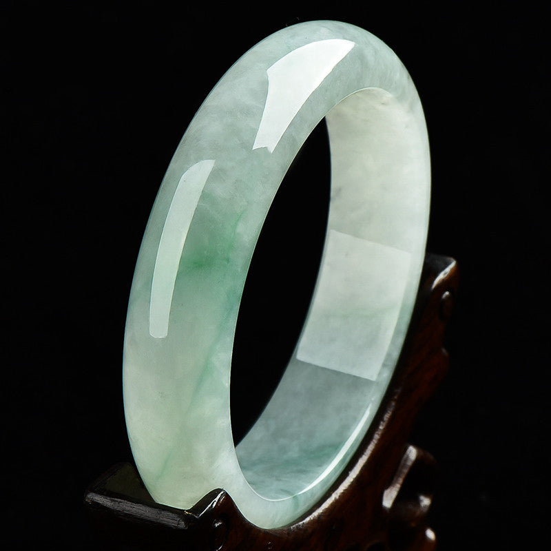 Nimara Ritual Natural Jade Prosperity Wealth Luck Bangle Bracelet