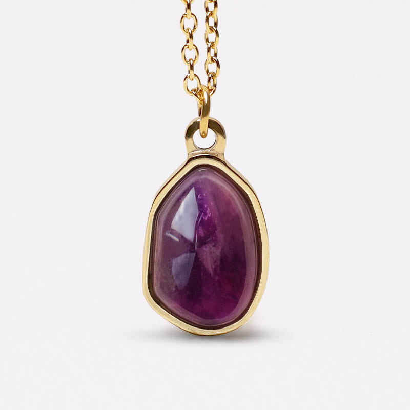 Nimara Ritual Natural Green Aventurine Amethyst Rose Quartz Blessing Necklace Pendant