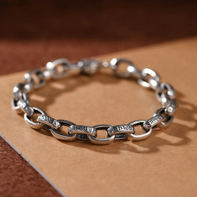 Nimara Ritual 925 Sterling Silver Six True Words Wisdom Calm Bracelet