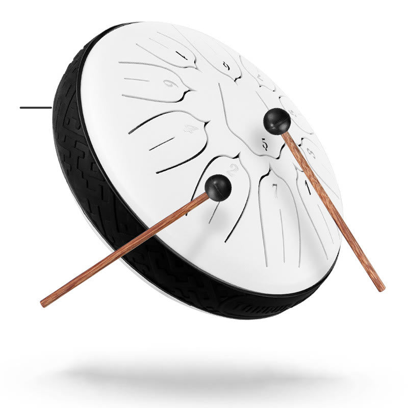 Nimara Ritual Steel Tongue Drum Sound Healing Meditation Yoga Lotus Drum Kit 11 Note 6 Inch