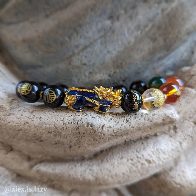 Nimara Ritual Color-Changing Pixiu Obsidian Luck Bracelet