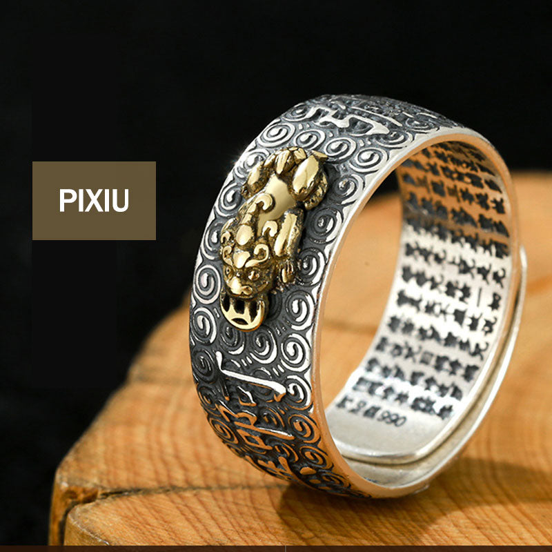 Nimara Ritual Chinese Zodiac Natal Buddha Wealth Luck Adjustable Ring