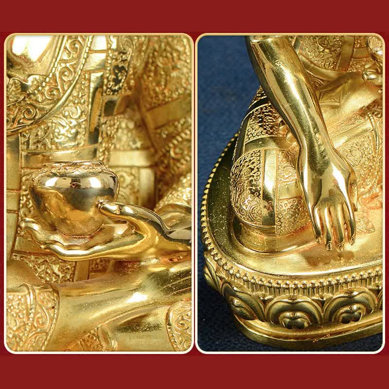 Nimara Ritual Buddha Shakyamuni Figurine Enlightenment Copper Statue Home Offering Decoration