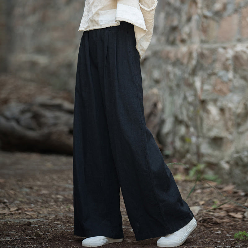 Nimara Ritual Retro Wide Leg Pants Casual Women's Yoga Pants With Pockets