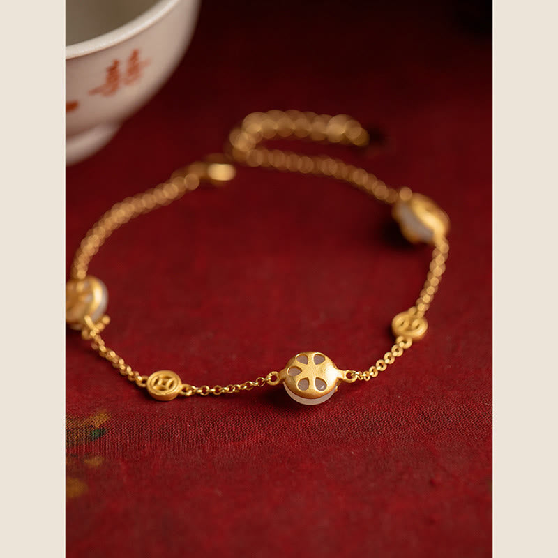 Nimara Ritual Auspicious Clouds Jade Pattern Luck Bracelet