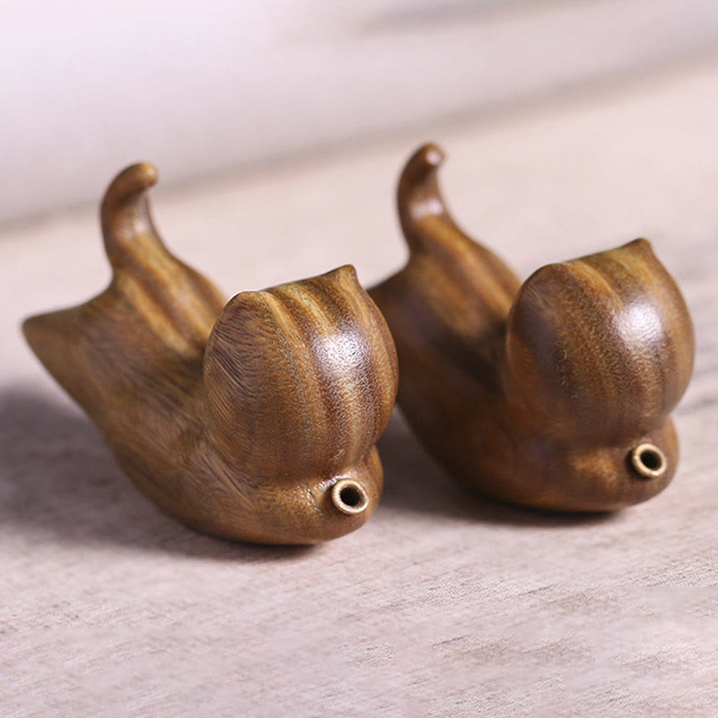 Nimara Ritual Green Sandalwood Cute Cat Pattern Soothing Stick Incense Burner Decoration