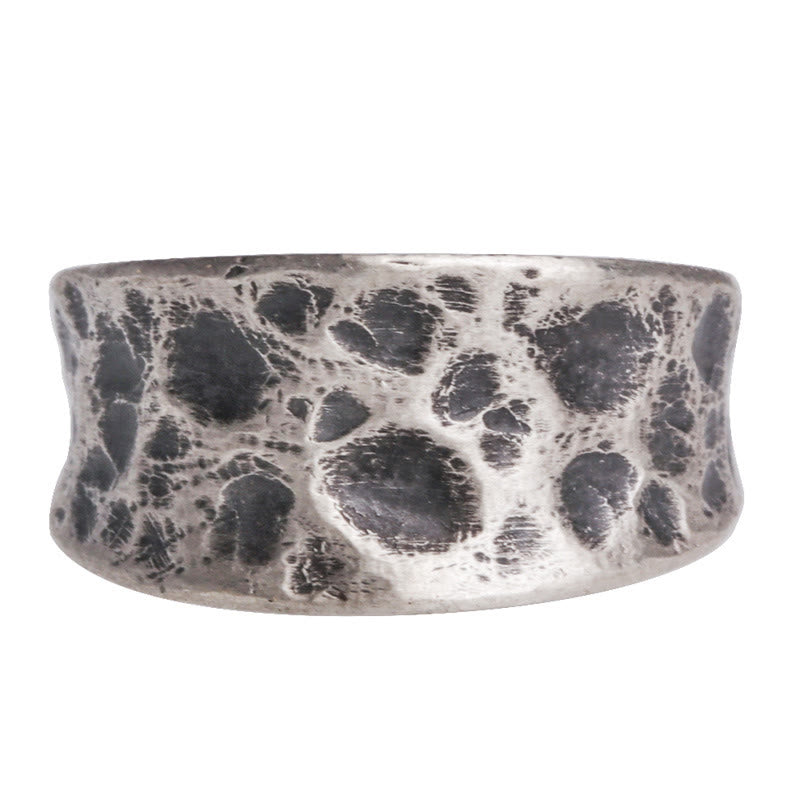 Nimara Ritual 925 Sterling Silver Bump Texture Design Protection Ring