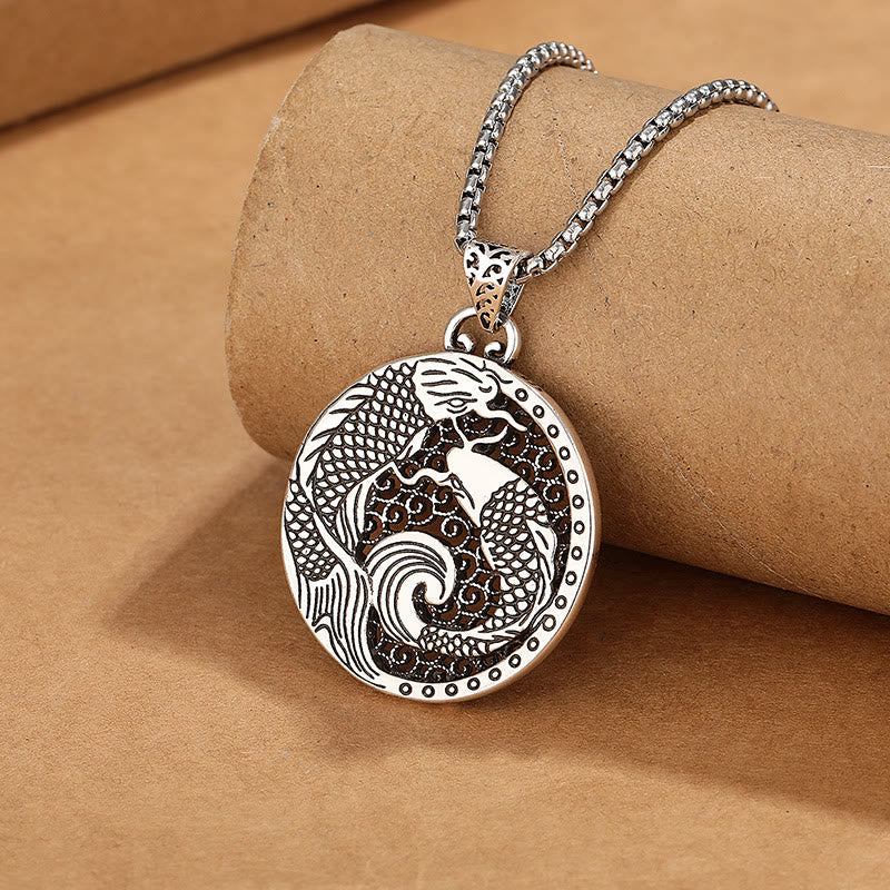 Nimara Ritual Tibetan Copper Koi Fish Healing Necklace
