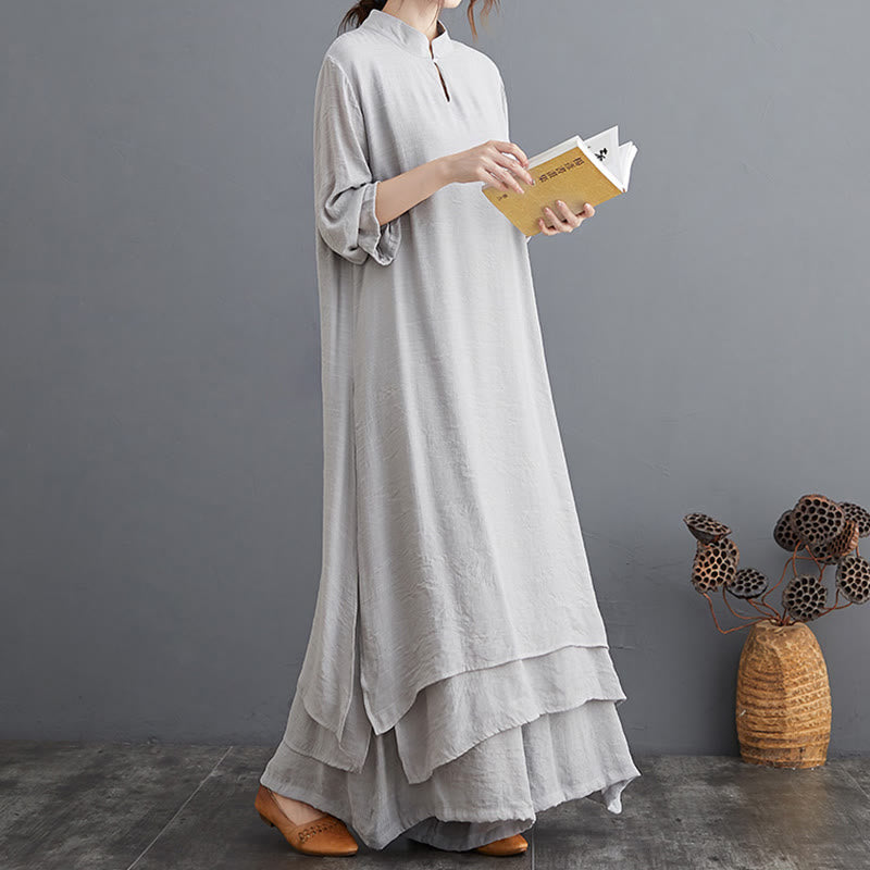 Nimara Ritual Simple Pattern Meditation Prayer Spiritual Zen Practice Yoga Clothing Women's Set