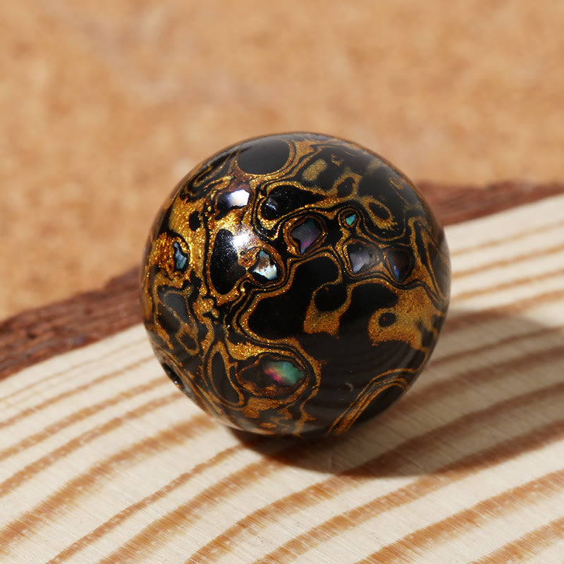 Nimara Ritual Natural Multicolored Lacquer Beads Calm Bracelet