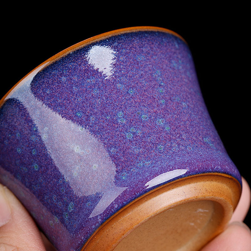 Nimara Ritual Kiln Change Ceramic Bamboo Design Teacup Kung Fu Tea Cup