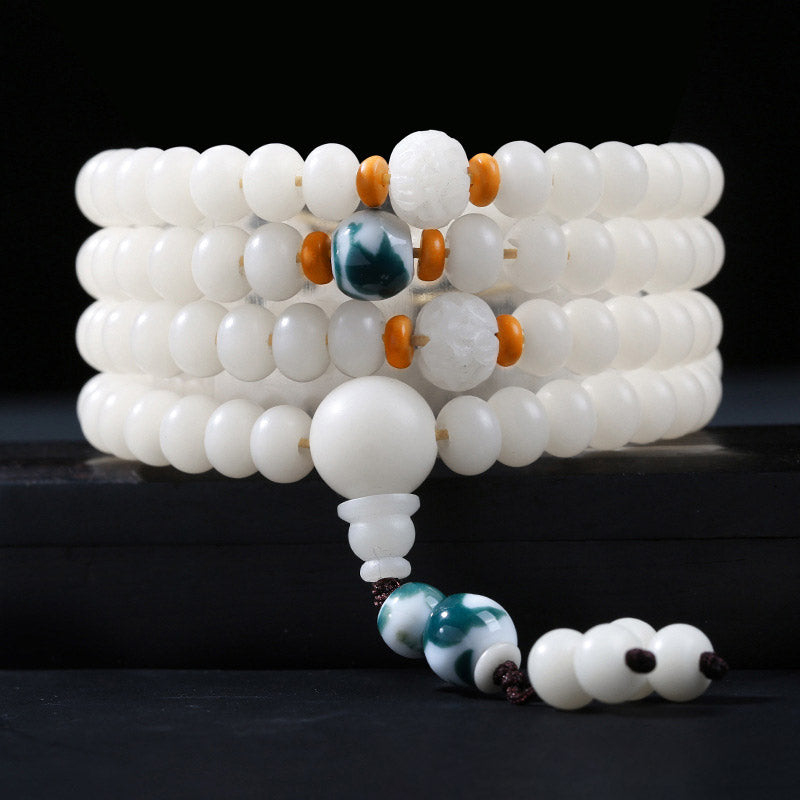 Nimara Ritual Bodhi Seed Bead Lotus Blessing Charm Bracelet