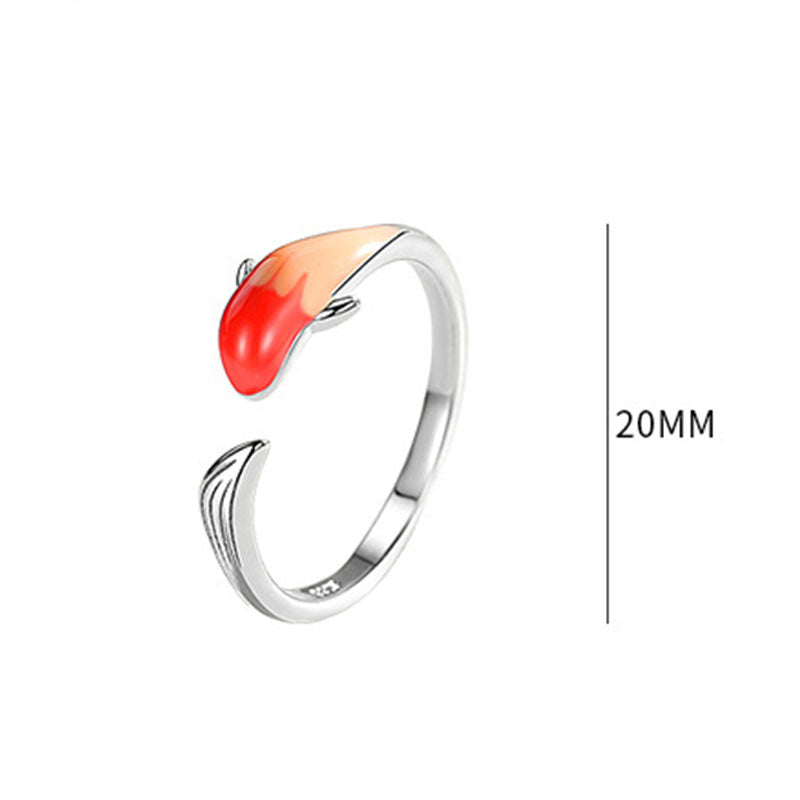 Nimara Ritual Koi Fish Copper Balance Luck Adjustable Ring