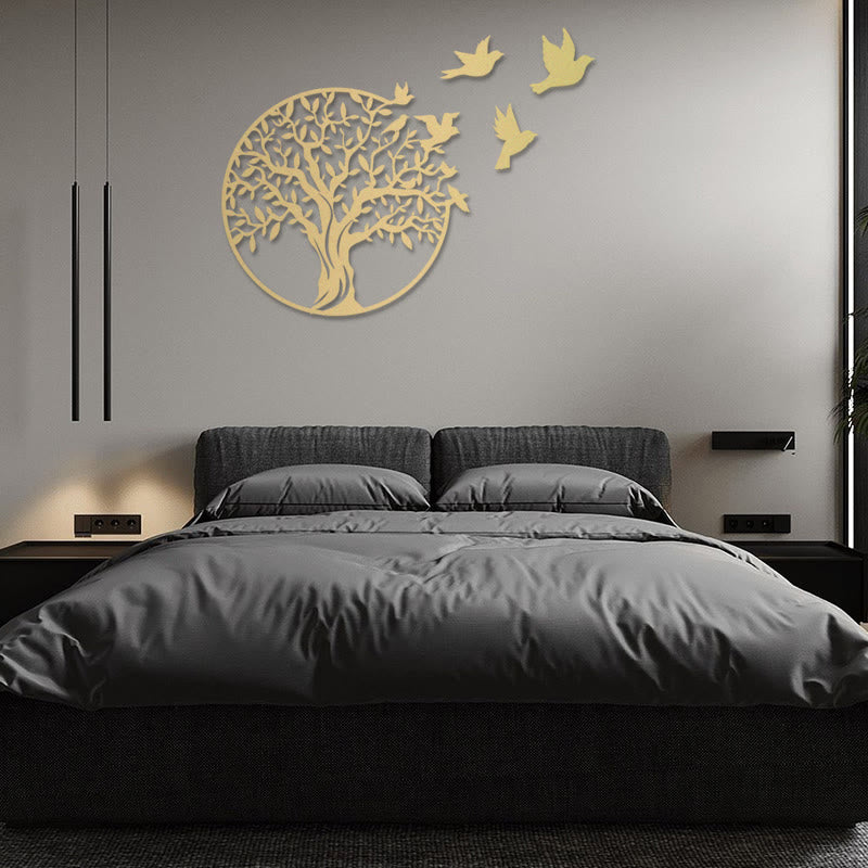 Nimara Ritual Tree of Life Birds Sign Housewarming Gift Unity Wall Art