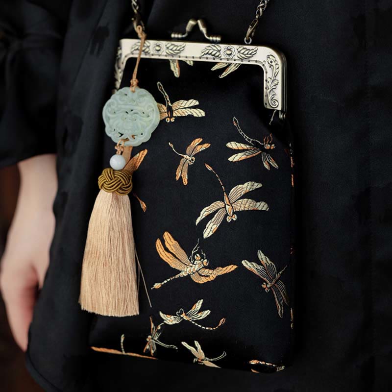 Nimara Ritual Small Dragonfly Metal Chain Crossbody Bag Shoulder Bag Cellphone Bag
