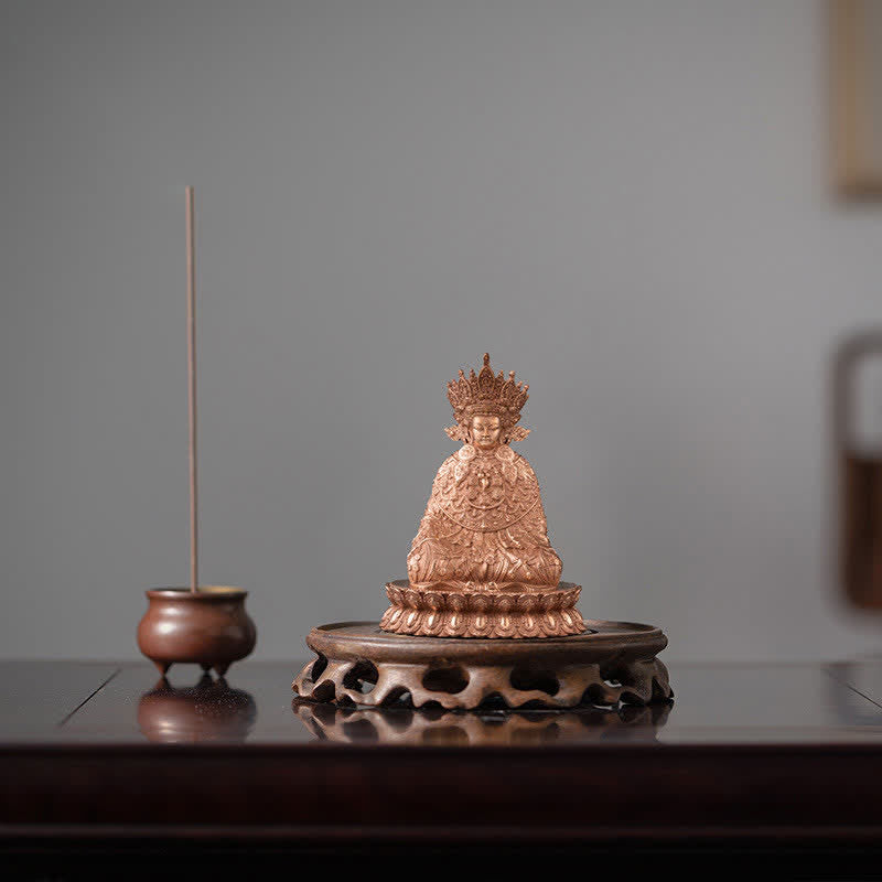 Nimara Ritual Shakyamuni Figurine Compassion Handmade Copper Statue Decoration