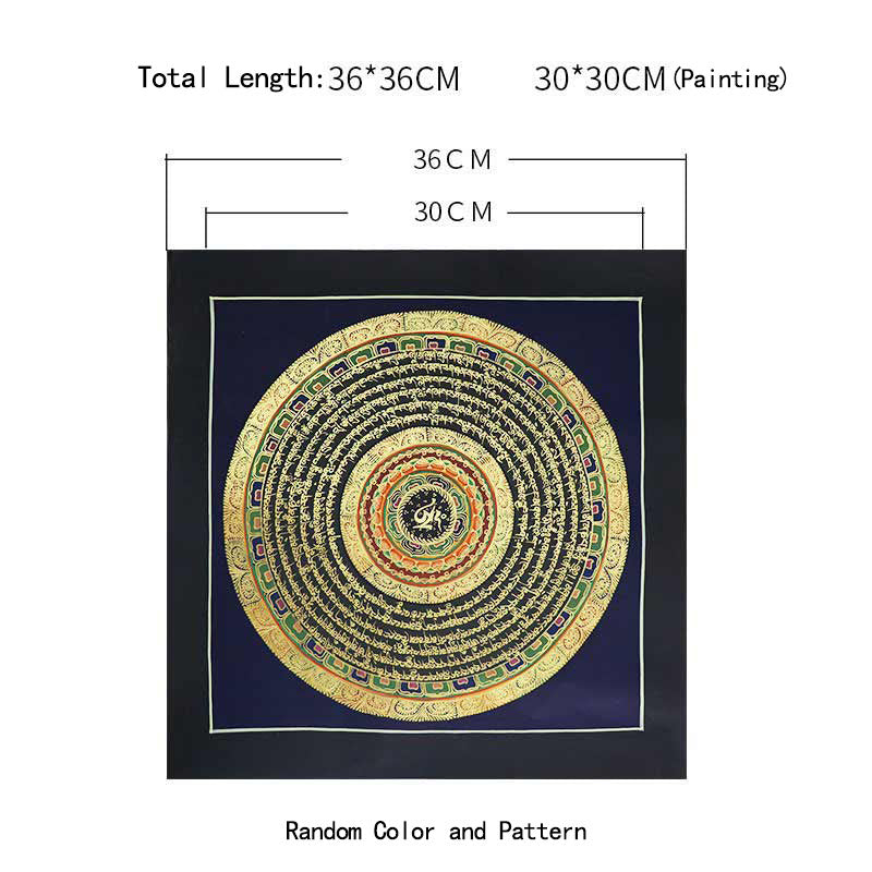 Nimara Ritual Tibetan Handmade Thangka Painting Spiritual Blessing Blind Box Random Color Pattern