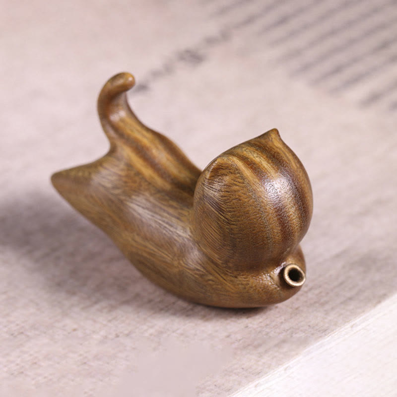 Nimara Ritual Green Sandalwood Cute Cat Pattern Soothing Stick Incense Burner Decoration