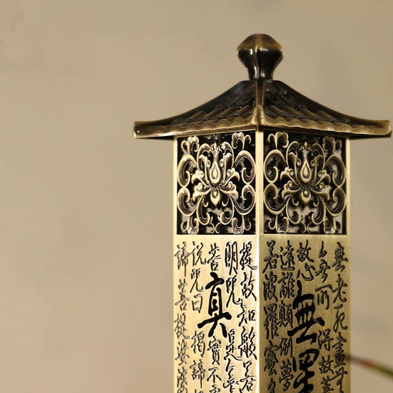 Nimara Ritual Heart Sutra Alloy Incense Holder Healing Home Decoration Incense Burner