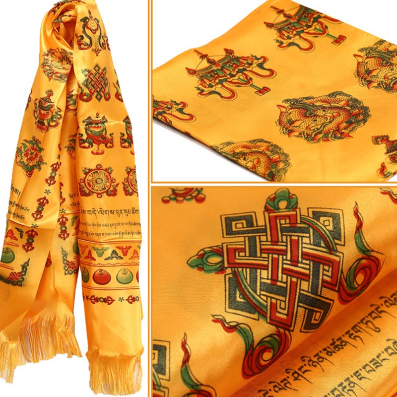 Nimara Ritual Tibetan Lucky Blessing 5 Colors Khata Decoration