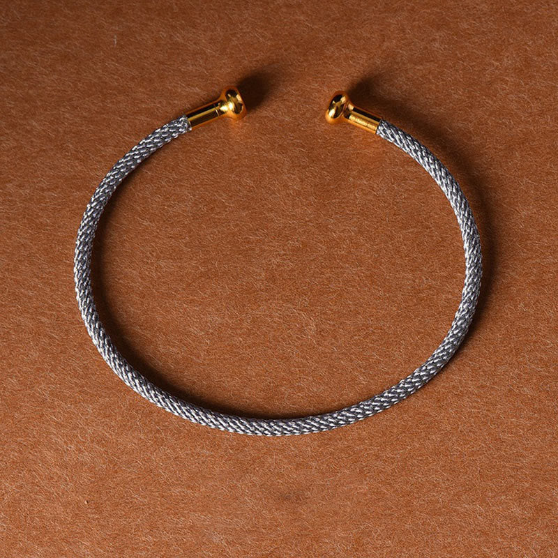Nimara Ritual Simple Design Handmade Luck Braid String Cuff Bracelet