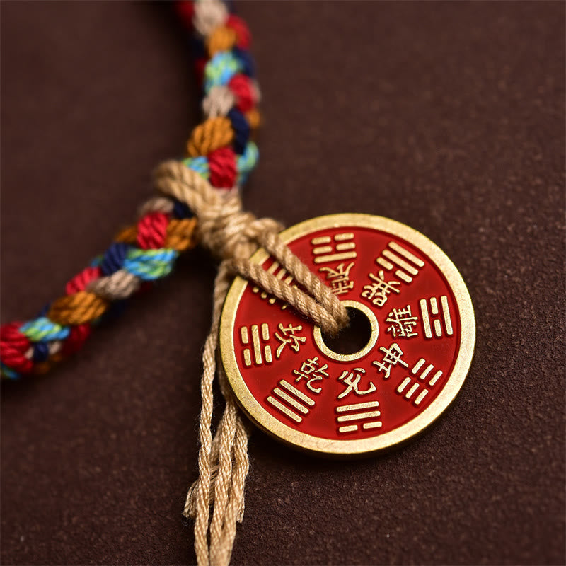 Nimara Ritual Handmade Bagua Harmony Multicolored Rope Bracelet