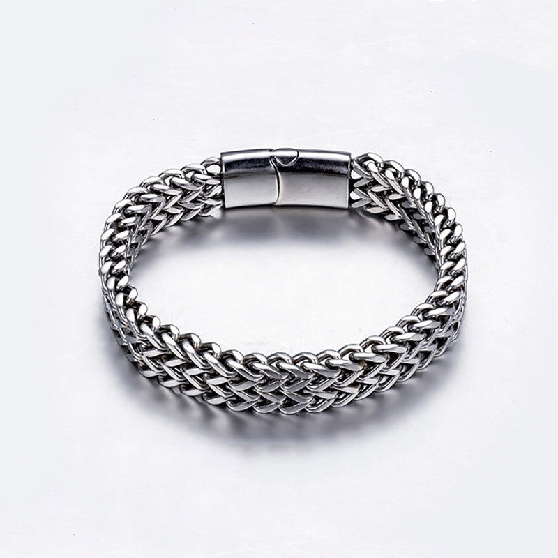 Nimara Ritual Fish Scale Magnetic Buckle Titanium Steel Balance Bracelet Bangle