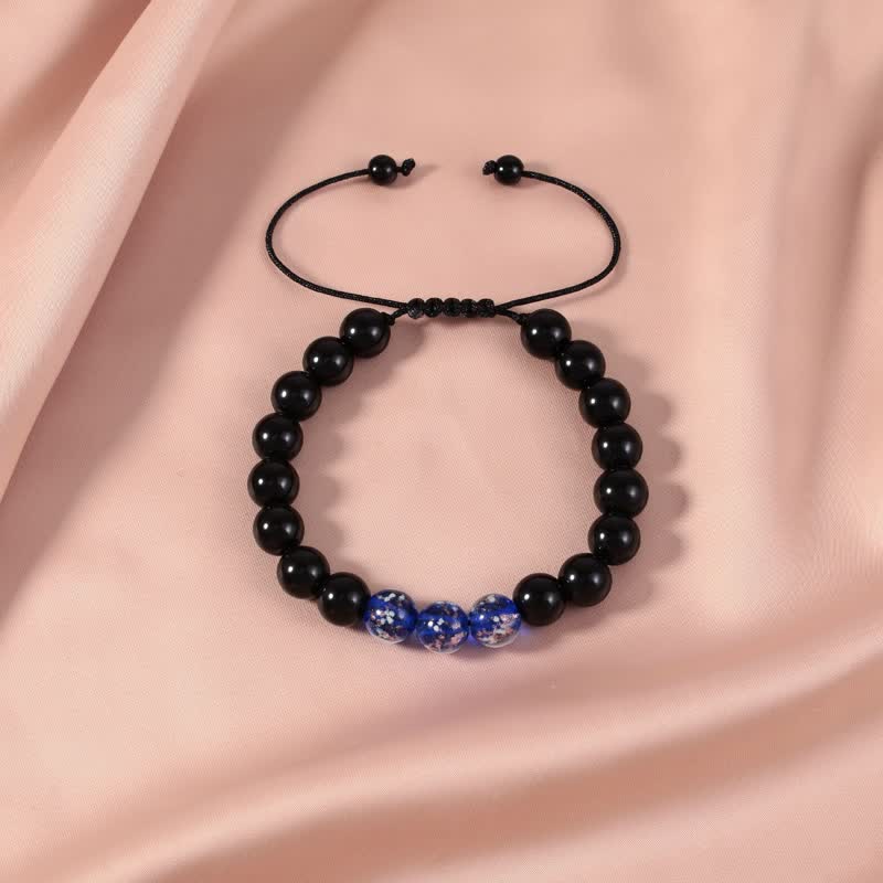 Nimara Ritual Black Obsidian Luminous Glowstone Strength Bracelet