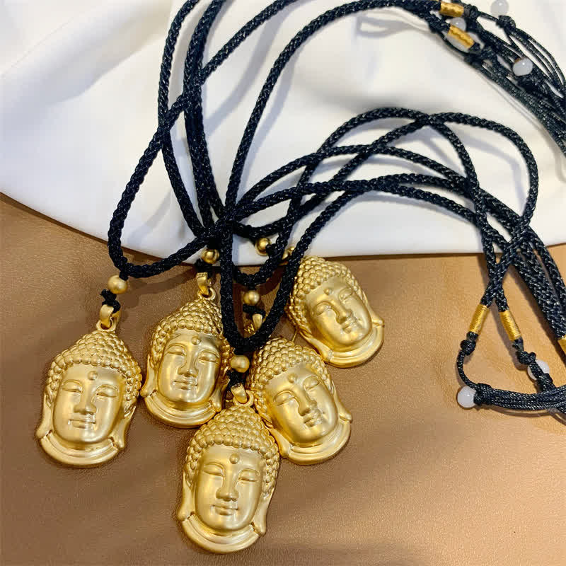 Nimara Ritual Gold Buddha Copper Wealth Necklace Pendant