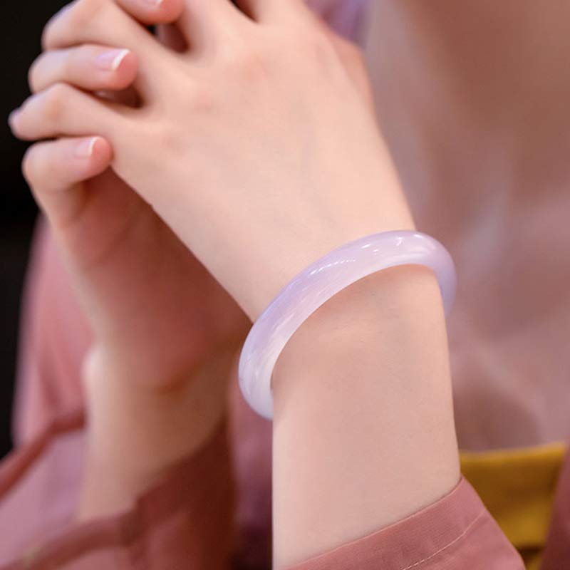 Nimara Ritual Natural Chalcedony Harmony Positive Bracelet Bangle
