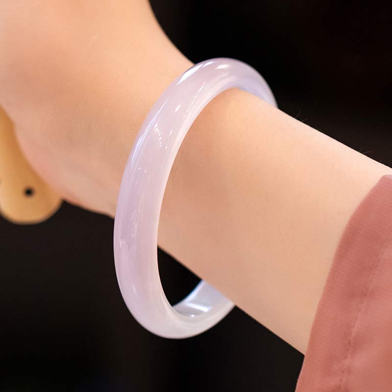 Nimara Ritual Natural Chalcedony Harmony Positive Bracelet Bangle