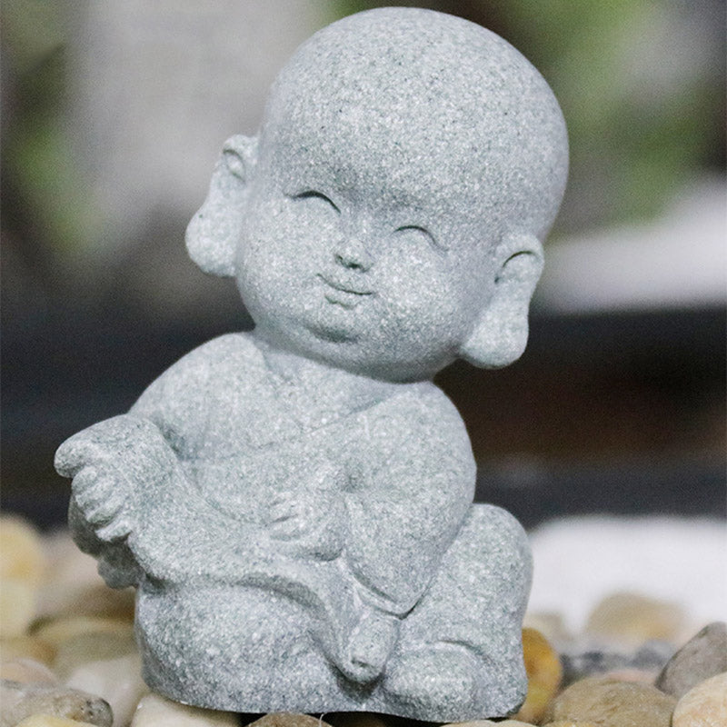 Nimara Ritual Meditation Prayer Monk Buddha Statue Serenity Home Decoration