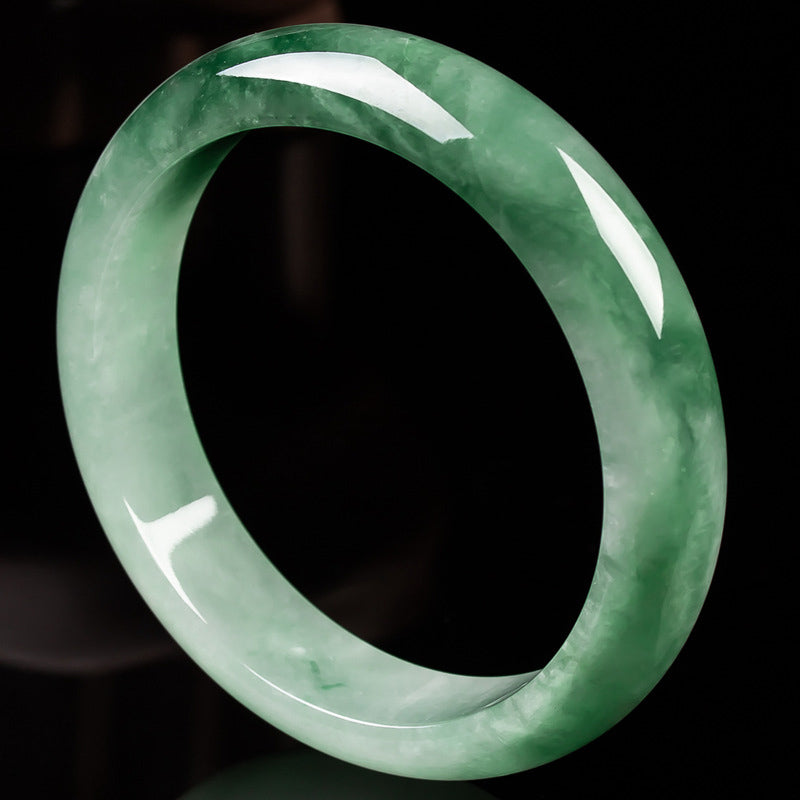Nimara Ritual Natural Jade Fortune Blessing Bangle Bracelet