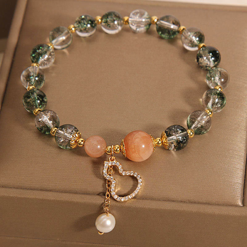 Nimara Ritual Green Phantom Gourd Charm Confidence Bracelet
