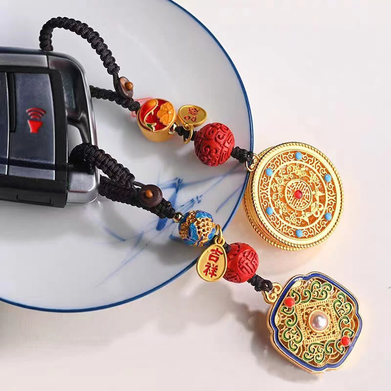 Nimara Ritual Fu Character Blessing Ruyi Charm Key Chain