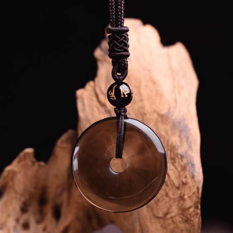 Nimara Ritual Tibetan Obsidian Protection Necklace