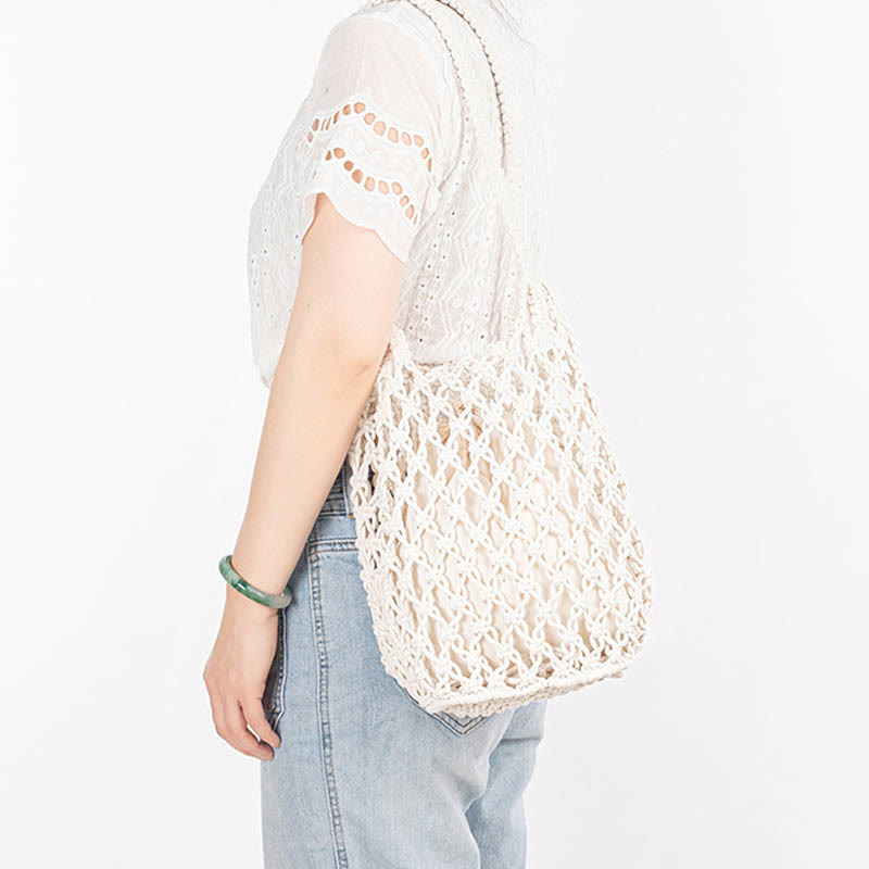 Nimara Ritual Hand-woven Cotton Thread Shoulder Bag Handbags