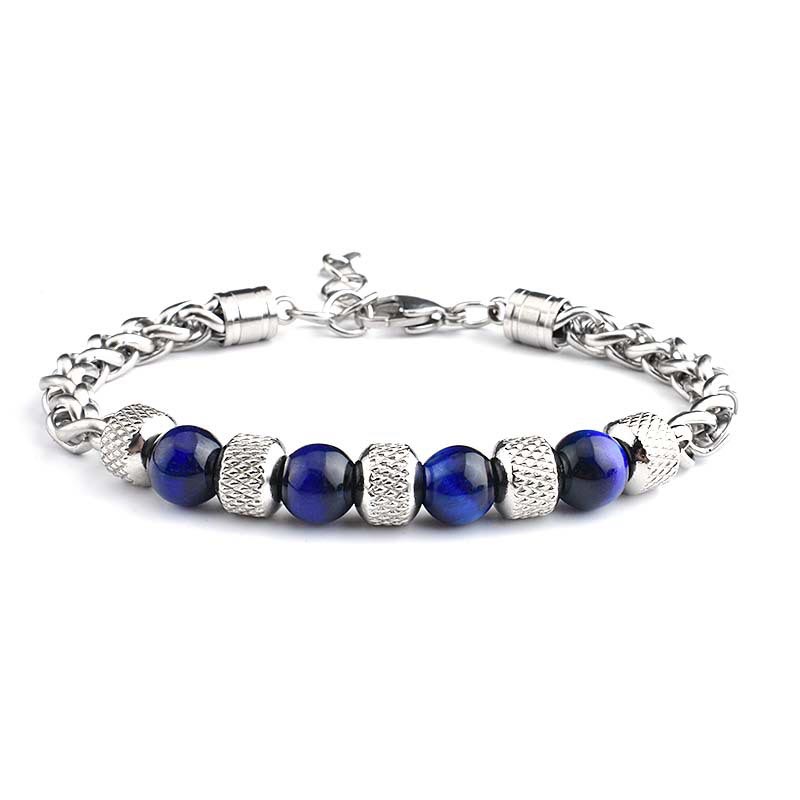 Nimara Ritual Black Onyx Tiger Eye Bead Courage Bracelet