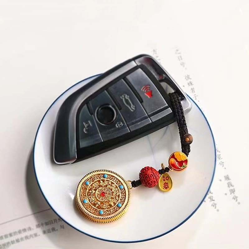 Nimara Ritual Fu Character Blessing Ruyi Charm Key Chain