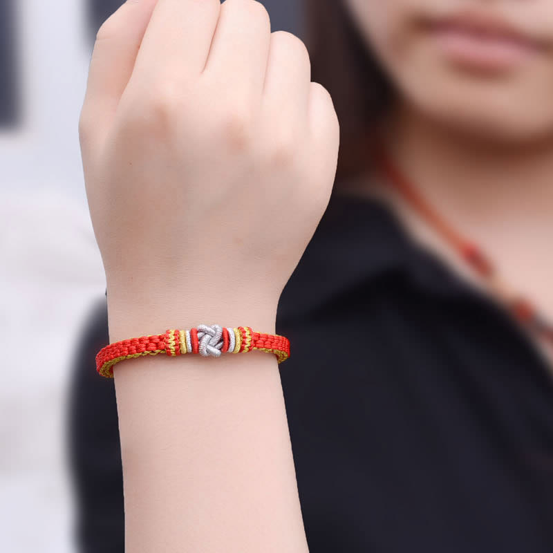 Nimara Ritual Colorful Rope True Love Knot Luck Handmade Bracelet