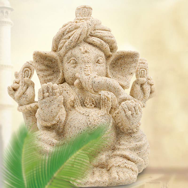Nimara Ritual Ganesh Ganpati Elephant Statue Blessing Protection Home Decoration