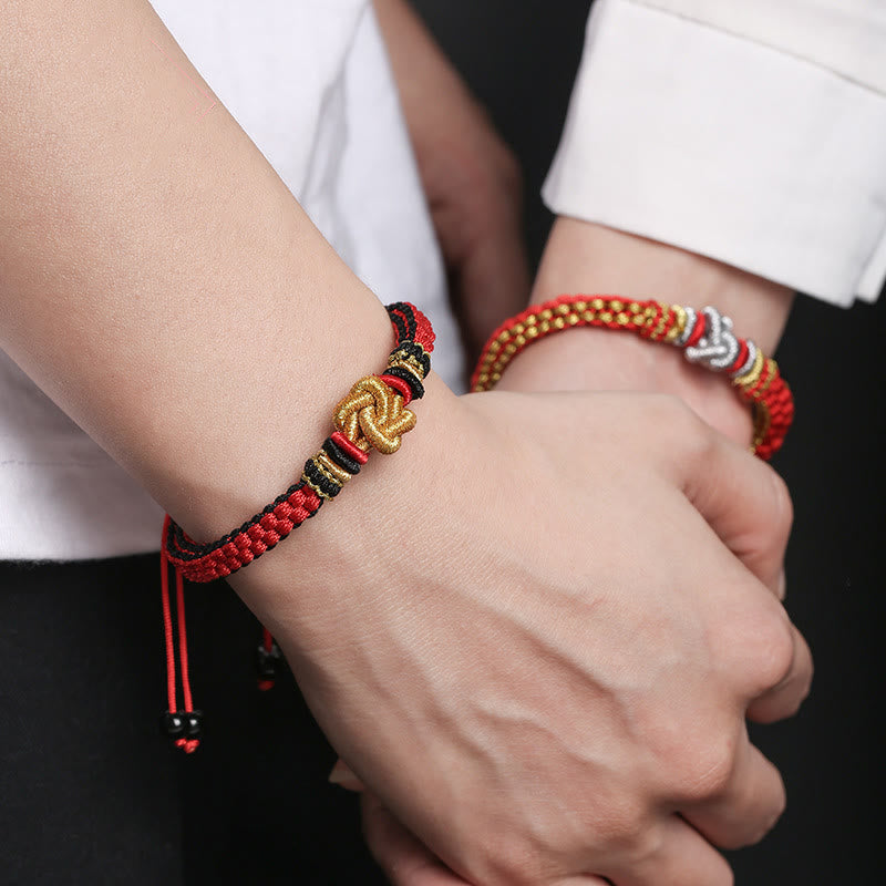 Nimara Ritual Colorful Rope True Love Knot Luck Handmade Bracelet