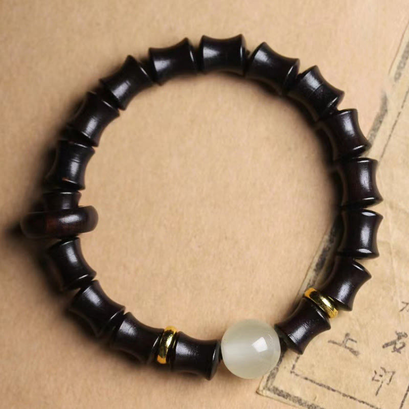 Nimara Ritual Ebony Green Sandalwood Black Rosewood Bamboo Peace Bracelet