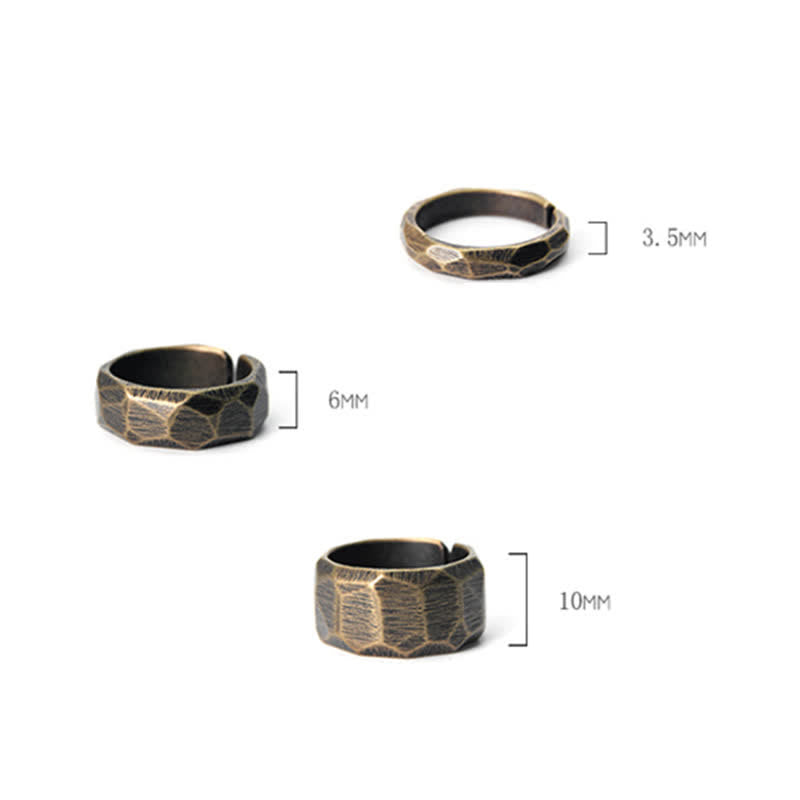 Nimara Ritual Tibetan Simple Design Copper Wealth Ring