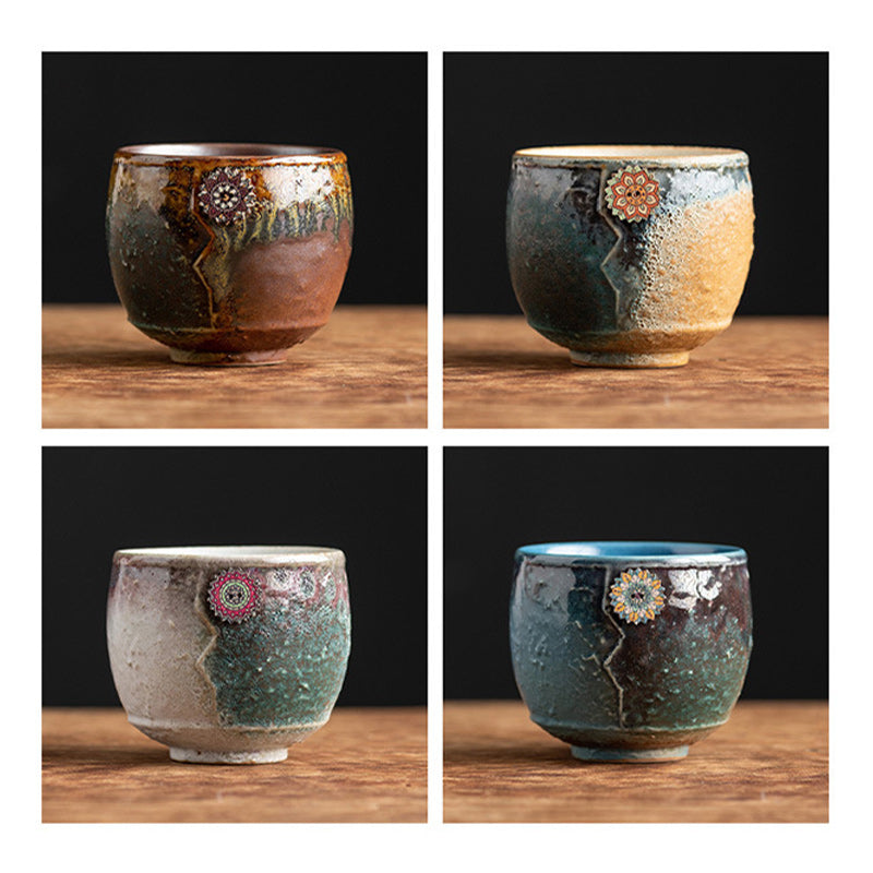 Nimara Ritual Sunflower Kiln Change Ceramic Coffee Mug Tea Latte Espresso Coffee Cup 250ml