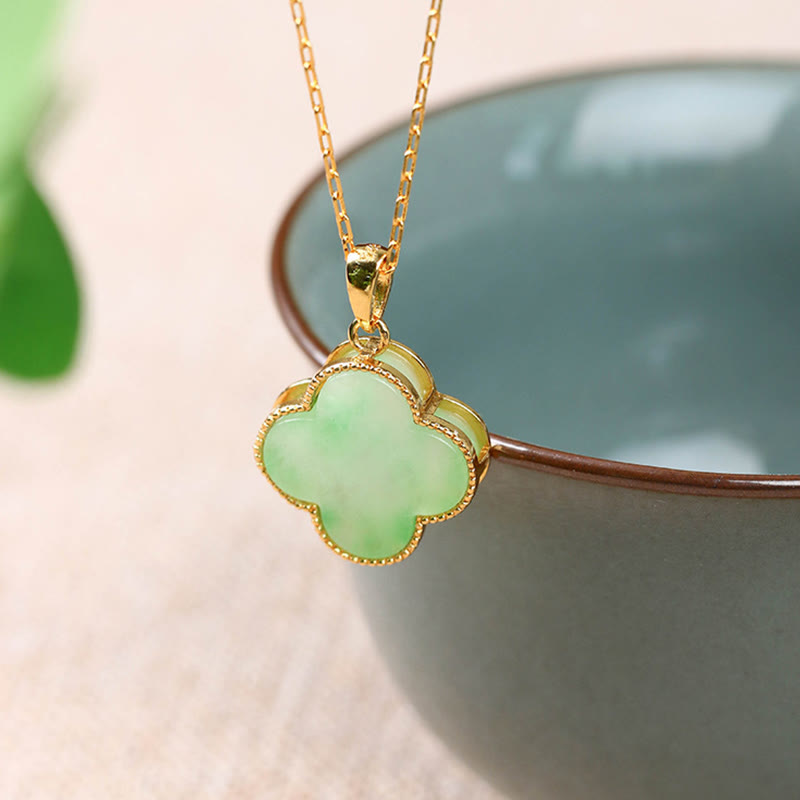 Nimara Ritual "May Luck and Joy Be With You" Jade Necklace Includes Gift Message Card