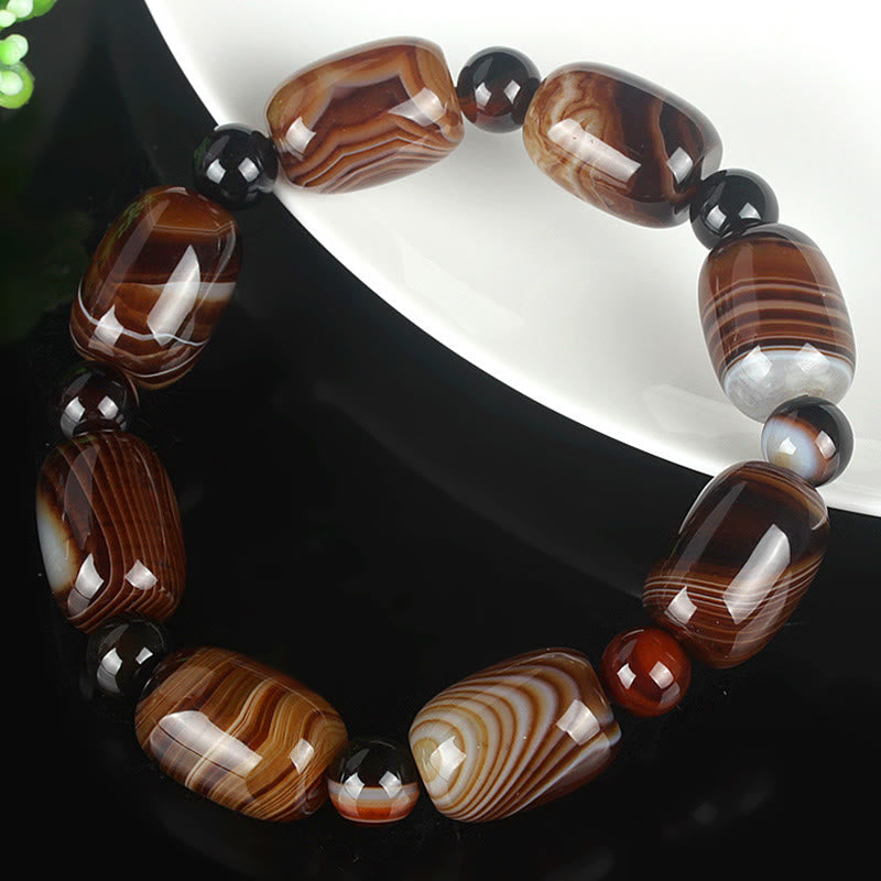Nimara Ritual Natural Sardonyx Courage Happiness Bracelet