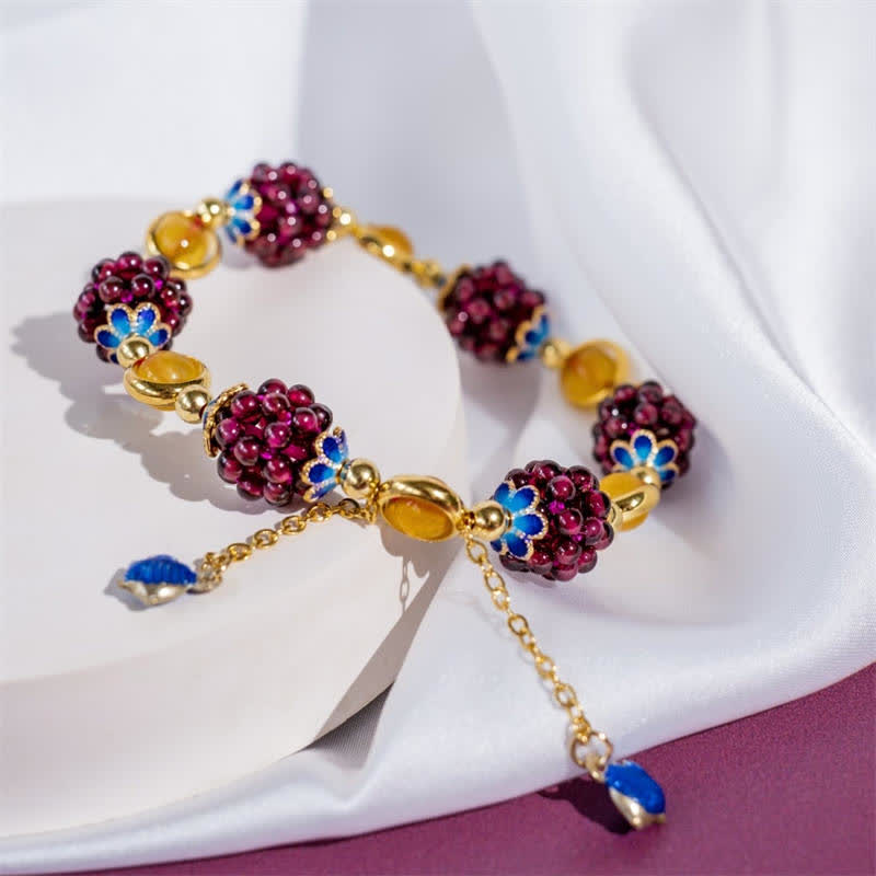 Nimara Ritual Tibetan Garnet Calm Bracelet